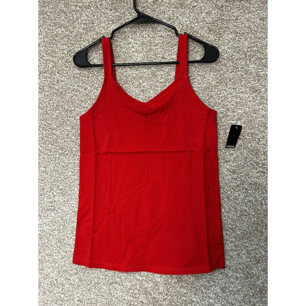 Torrid Red Wide Strap Tank Top Size Large (0)
